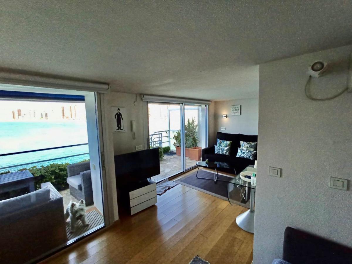 Estudio Primera Linea Con Acceso Privado Al Mar Benidorm Eksteriør billede